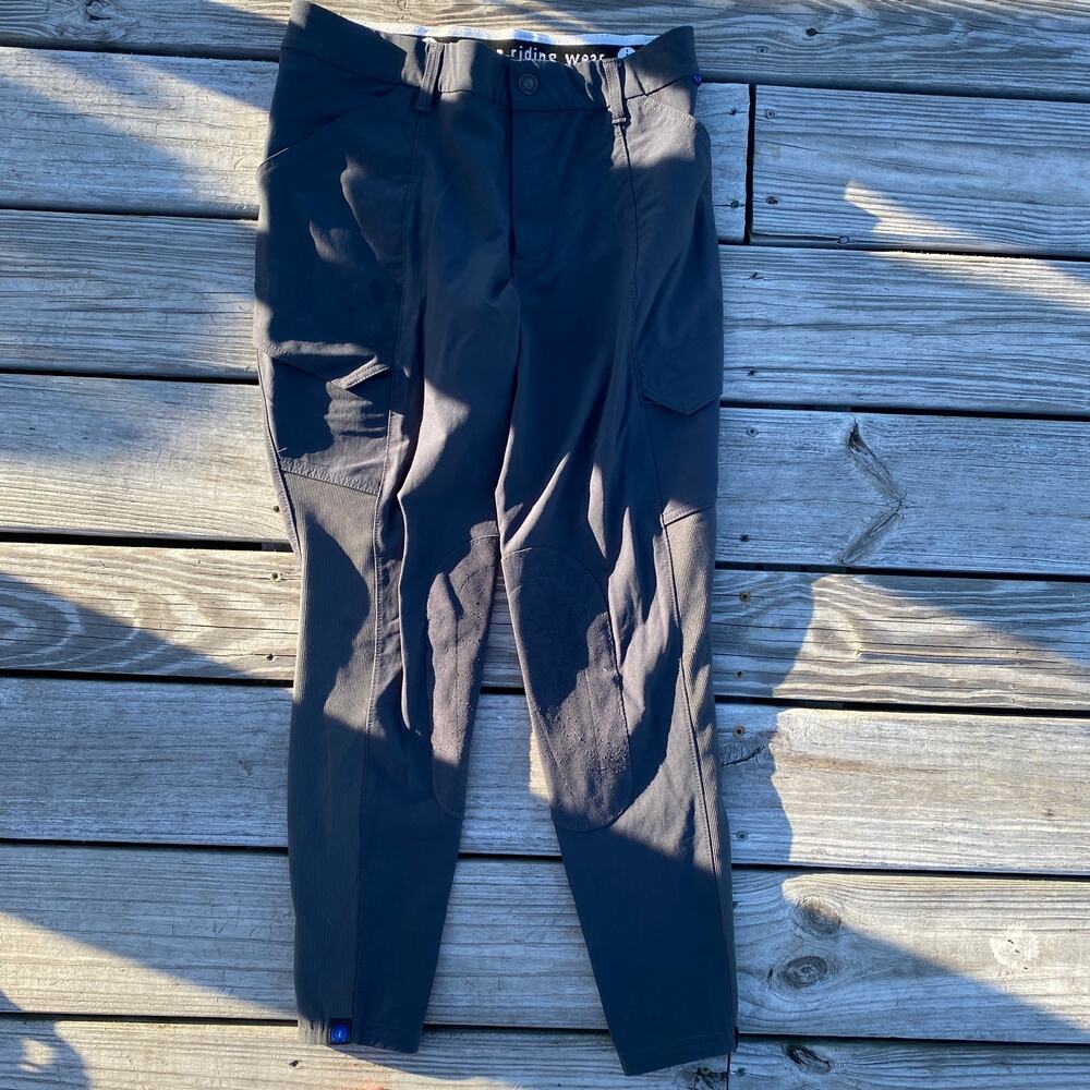 Women's irideon Equestrian Riding Breeches - Dark Gray - Size 30